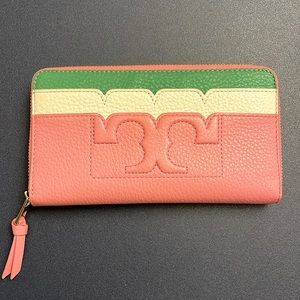 Tory Burch Pink Leather Wallet